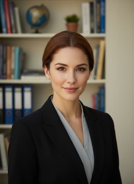 AI Academic headshot style example