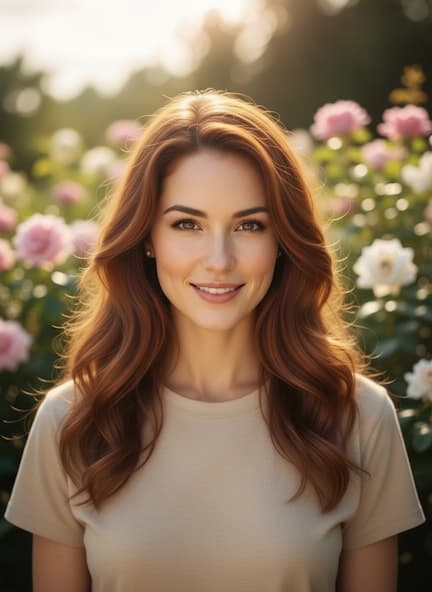 AI Casual headshot style example