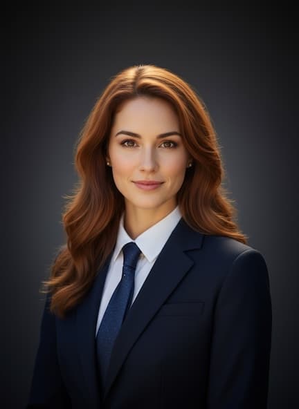 AI Corporate headshot style example
