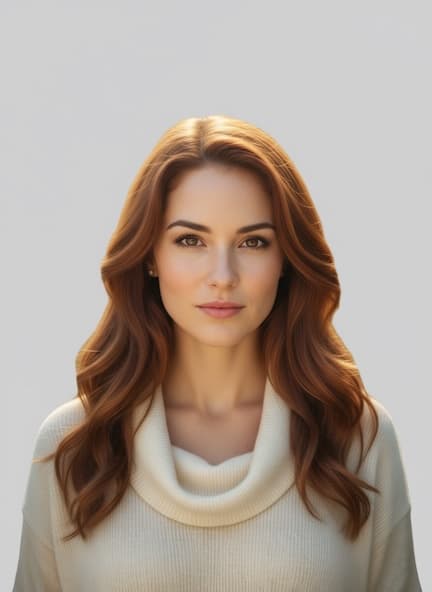 AI Passport headshot style example