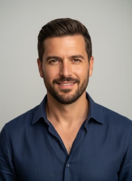 Male Actor AI headshot example