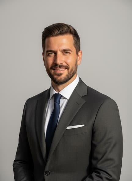 Male Business AI headshot example