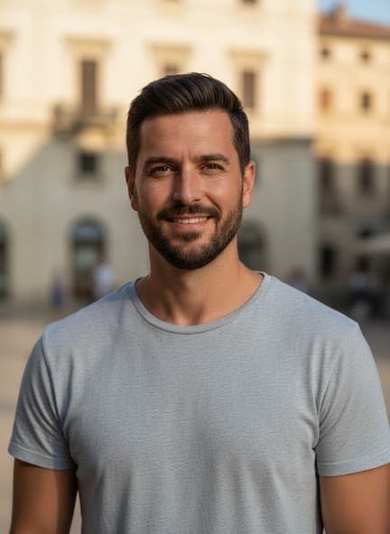 Male Casual AI headshot example