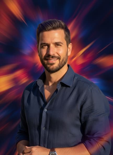 Male Creative AI headshot example