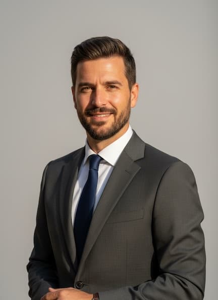 Male Formal AI headshot example