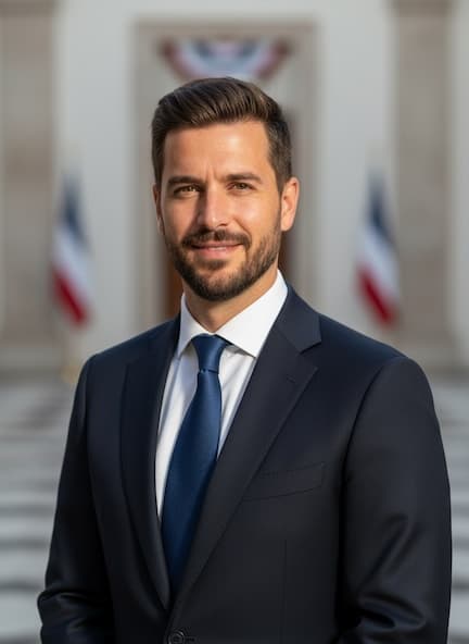 Male Government AI headshot example
