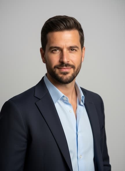 Male LinkedIn AI headshot example