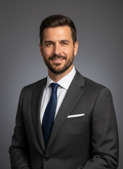 Male Professional AI headshot example
