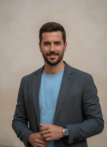 Male Smart Casual AI headshot example
