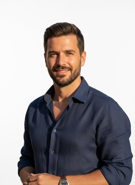 Male Studio High Key AI headshot example